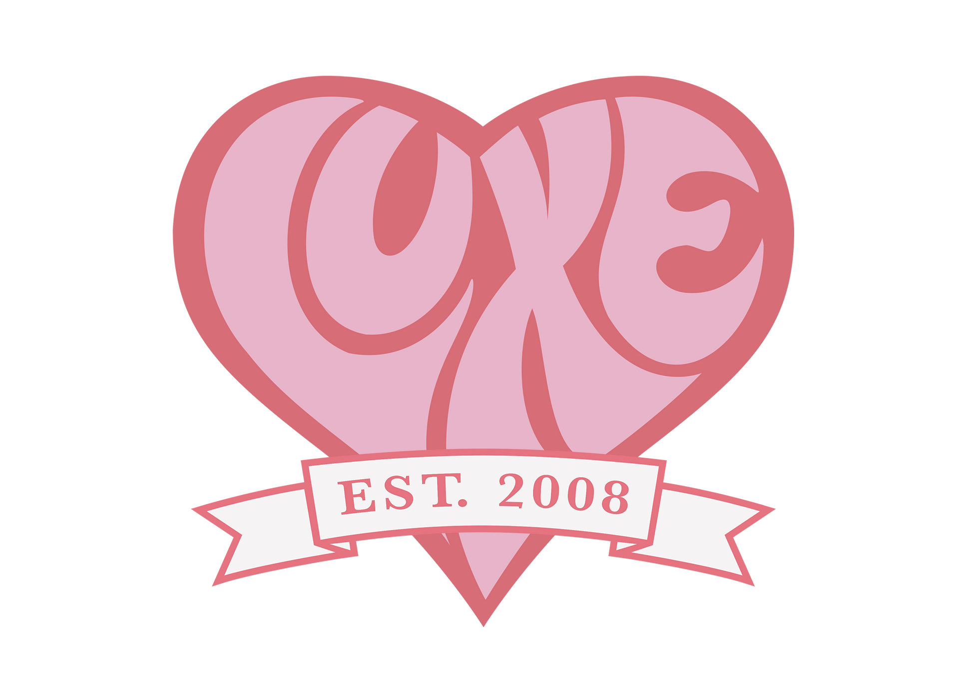 Luxe salon and spa logo on a green background