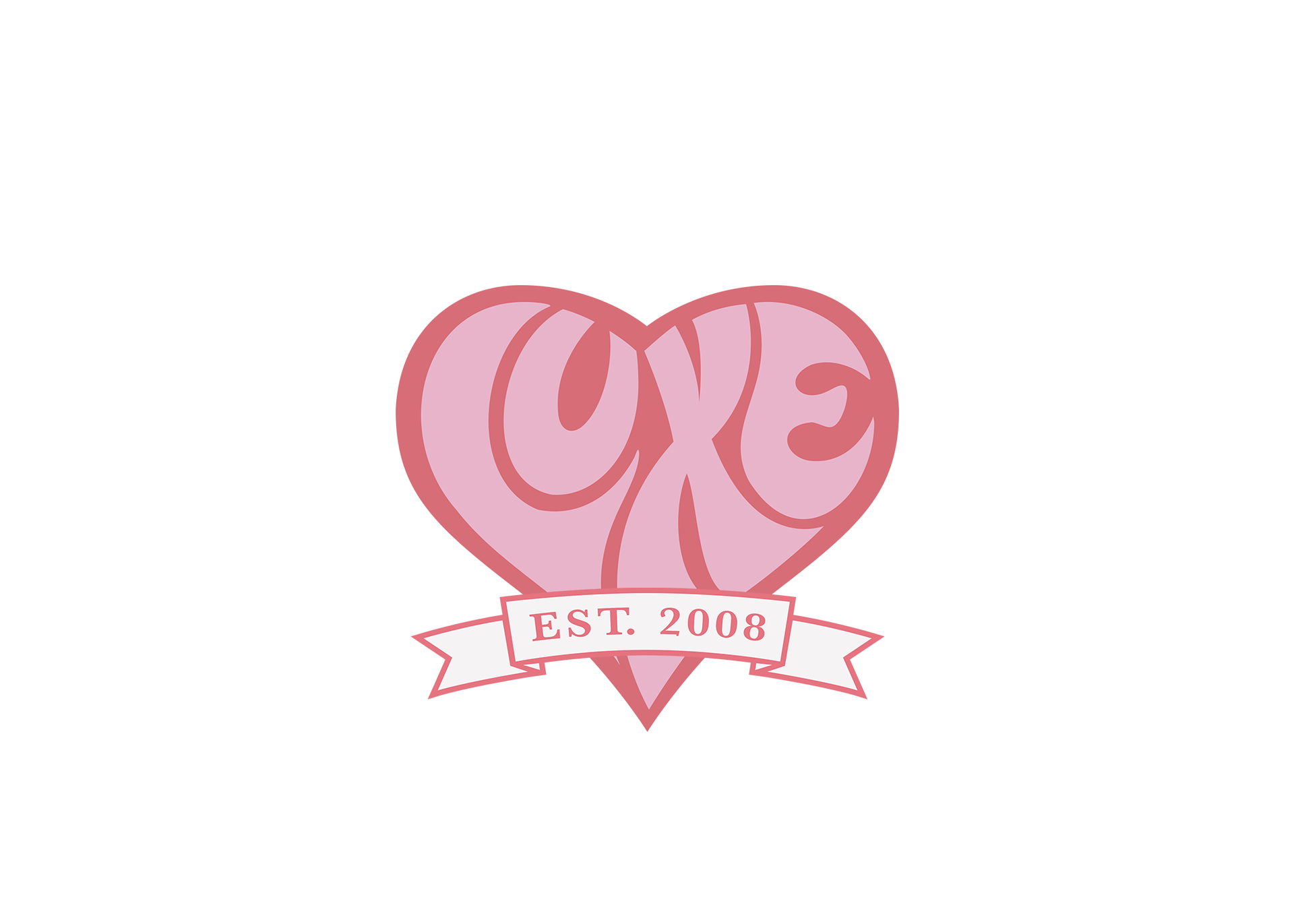 Luxe salon and spa logo on a green background