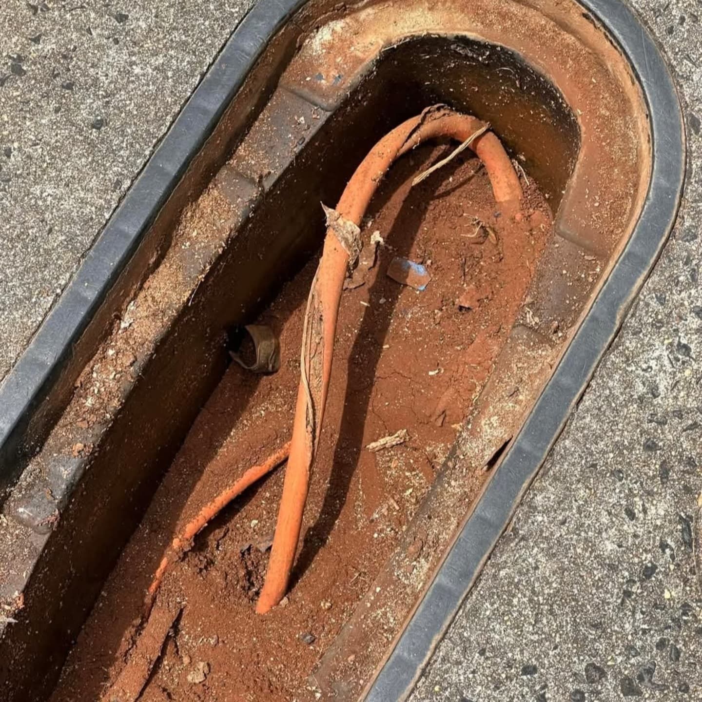 A pipe revealed underground — Dowds Pipe and Cable Locating in Farmborough Heights, NSW