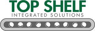 The logo for top shelf integrated solutions