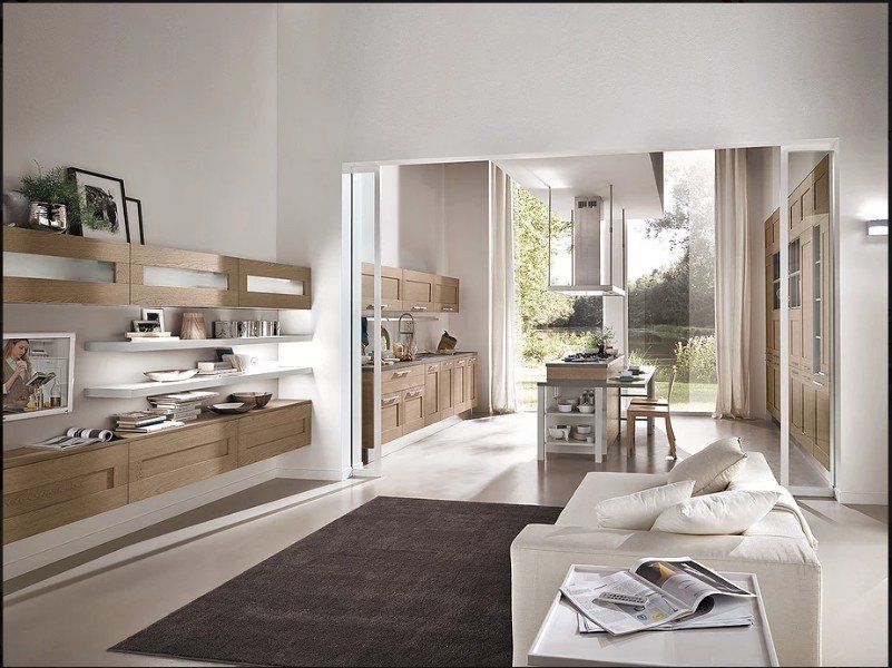 Zona living in legno