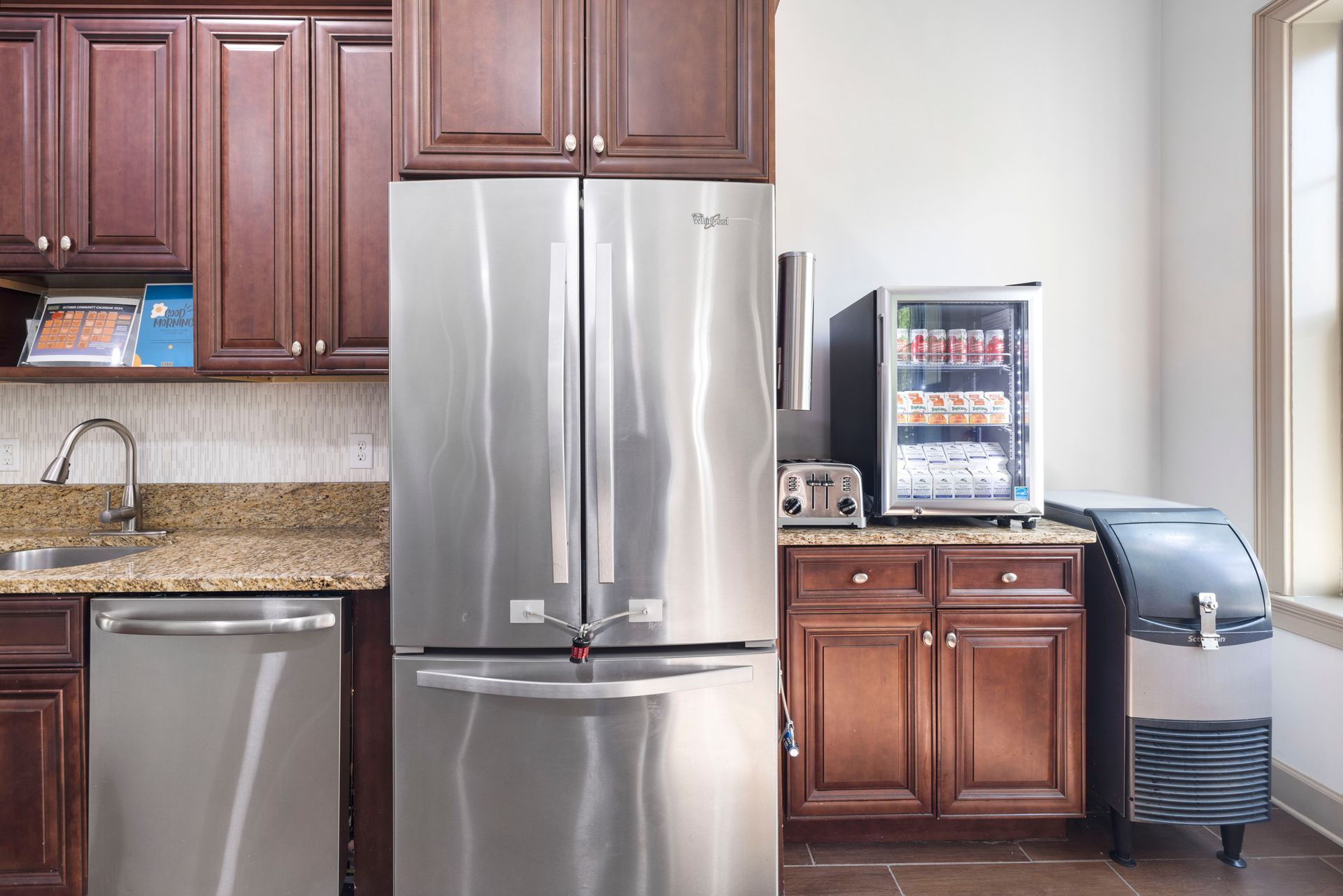 Kitchen at Silver Collection at Waterford in Huntersville, NC.