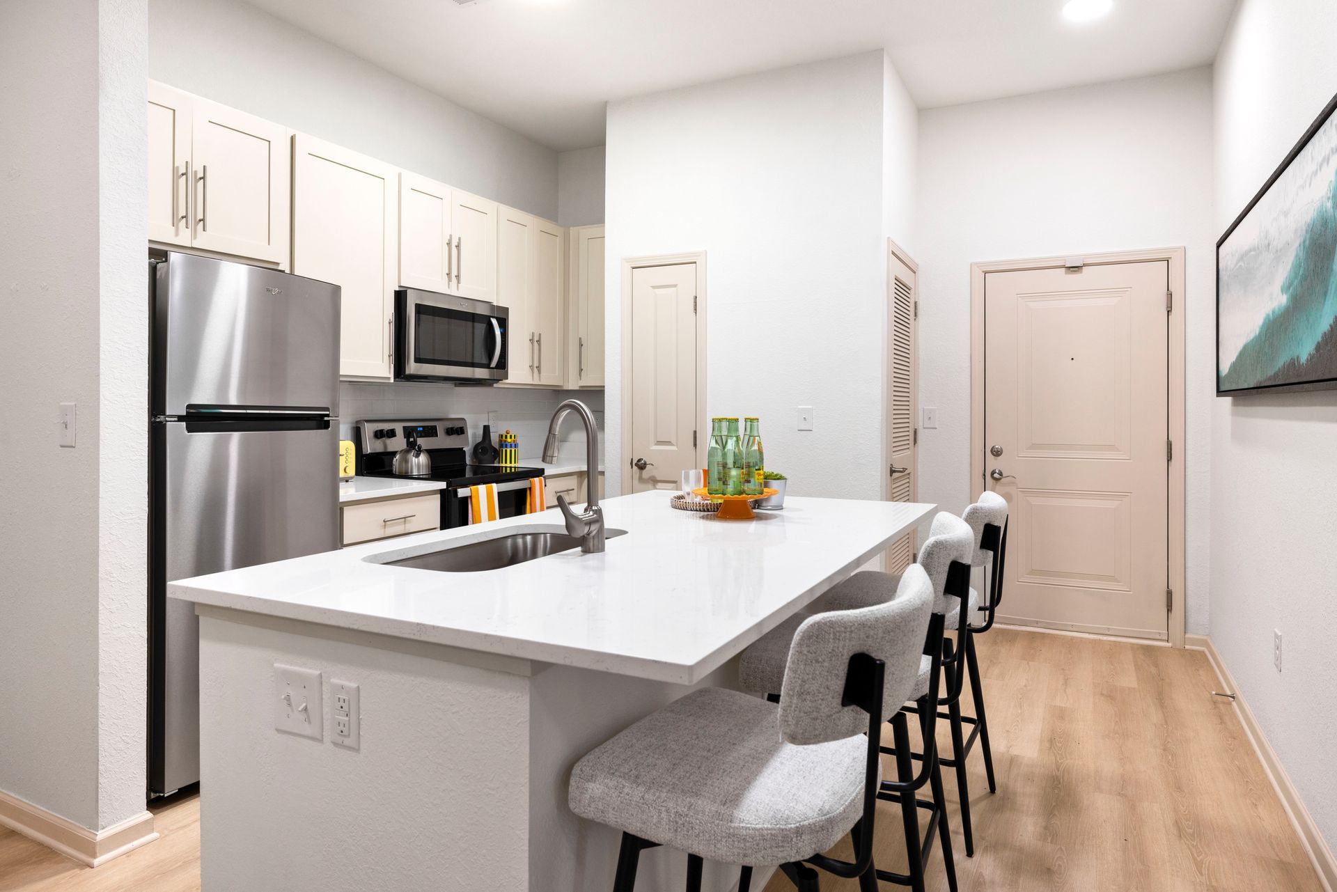 Kitchen at Silver Collection at Waterford in Huntersville, NC.