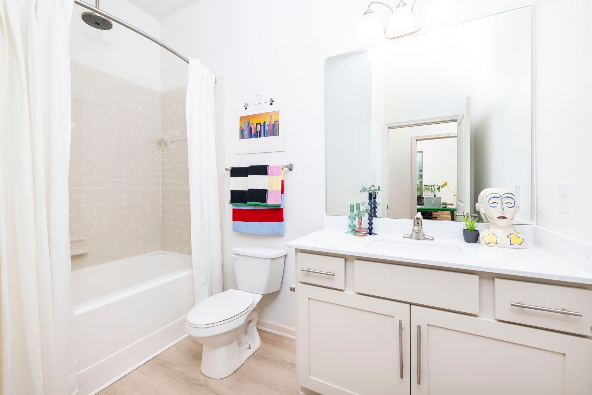 Bathroom at Silver Collection at Waterford in Huntersville, NC.