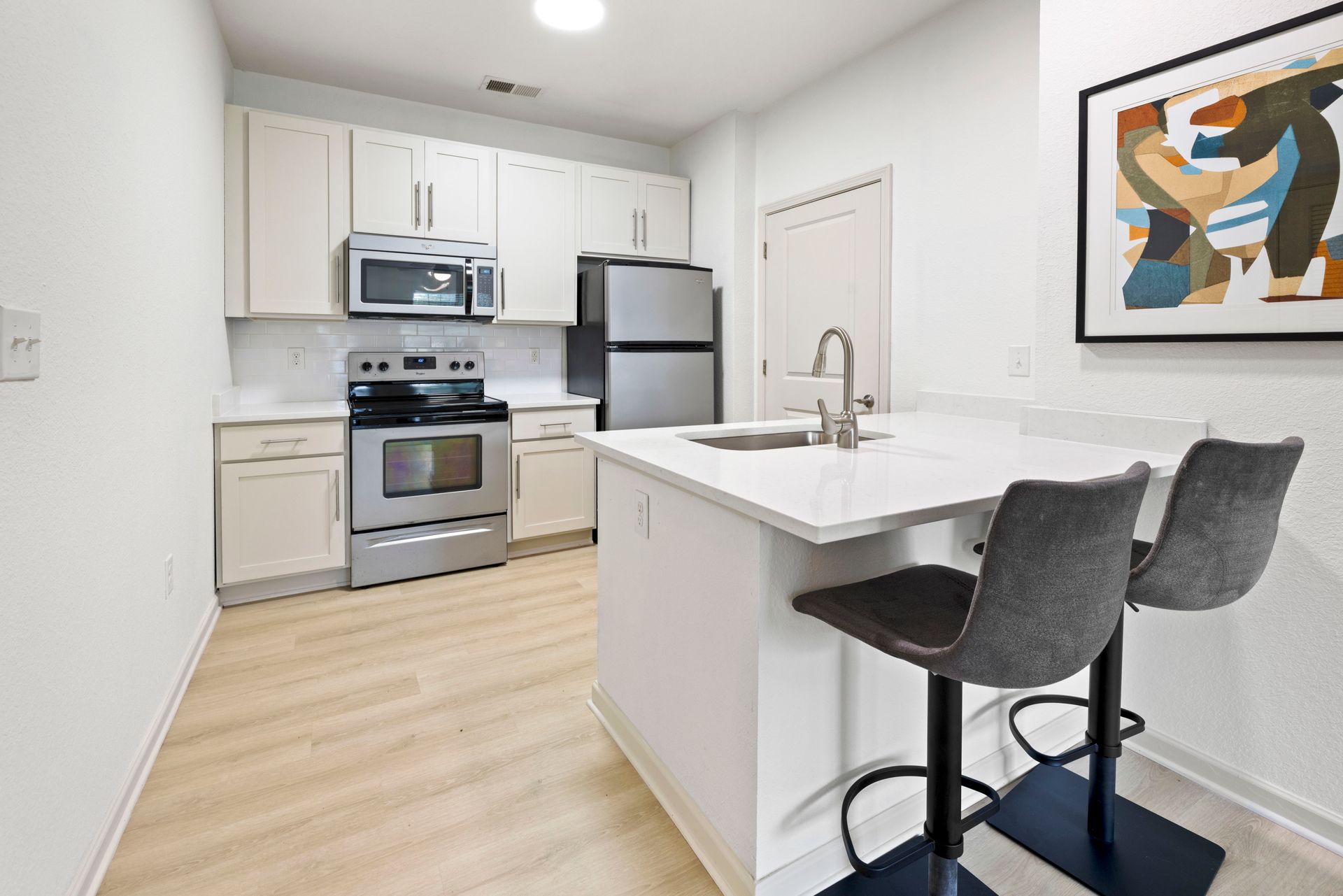 Kitchen at Silver Collection at Waterford in Huntersville, NC.