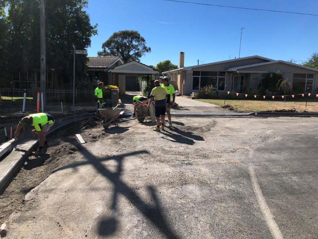Workers with Construction Cart — Ballarat VIC — Ballarat Excavation & Transport