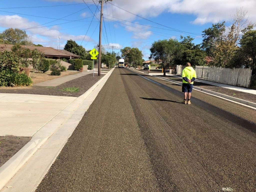 Man on Road — Ballarat VIC — Ballarat Excavation & Transport