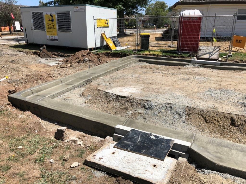 Using Concrete Foundation — Ballarat VIC — Ballarat Excavation & Transport