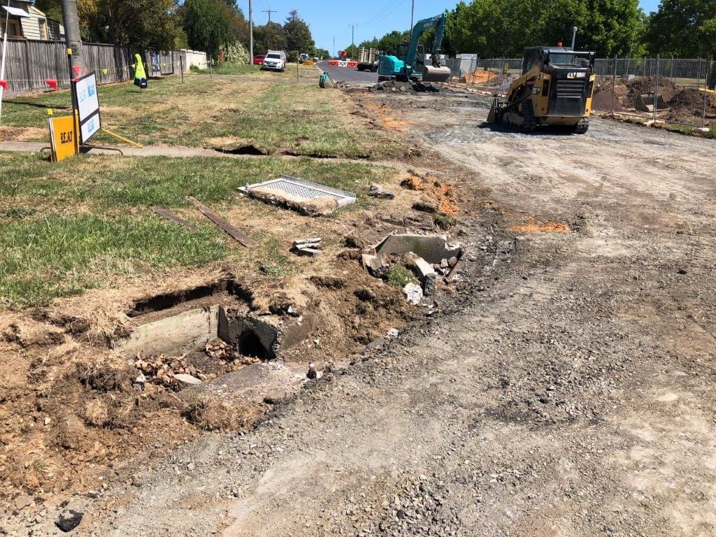 Old Road Drain — Ballarat VIC — Ballarat Excavation & Transport