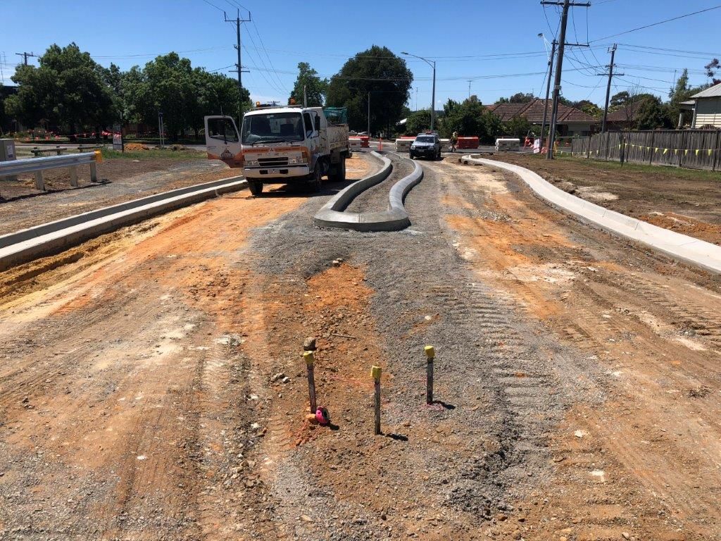 Road with Markings — Ballarat VIC — Ballarat Excavation & Transport