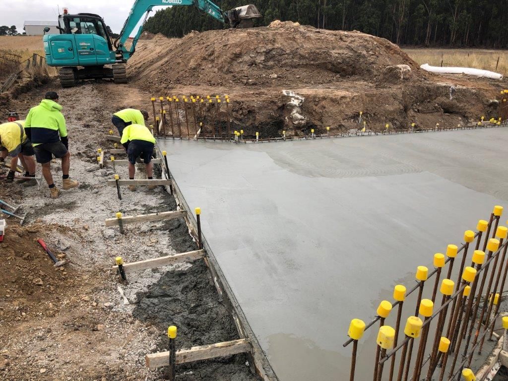 Construction on Culvert Base Concrete — Ballarat VIC — Ballarat Excavation & Transport