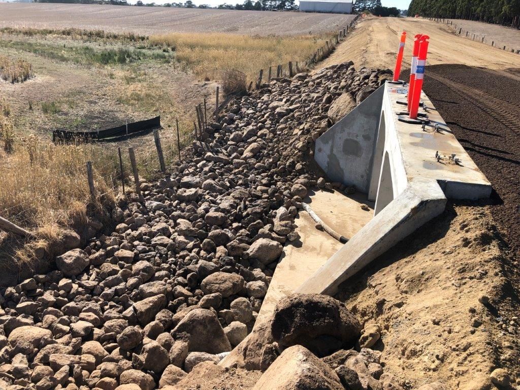Culvert with Lots of Rocks — Ballarat VIC — Ballarat Excavation & Transport