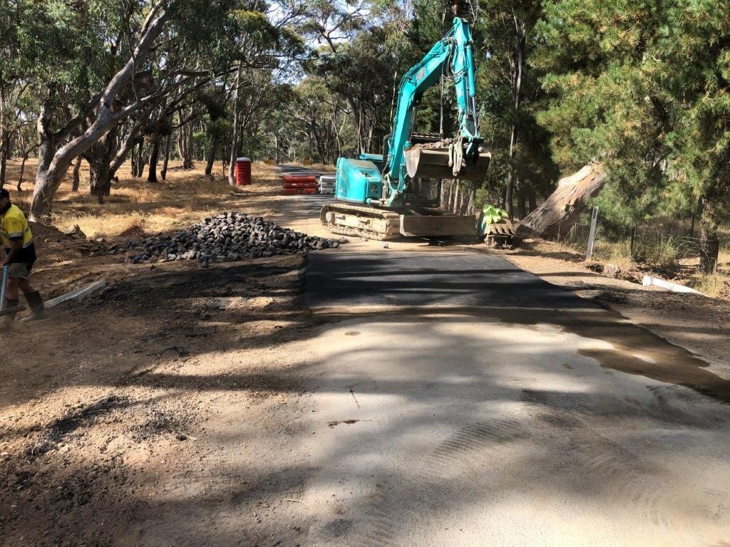 Blue Backhoe — Ballarat VIC — Ballarat Excavation & Transport