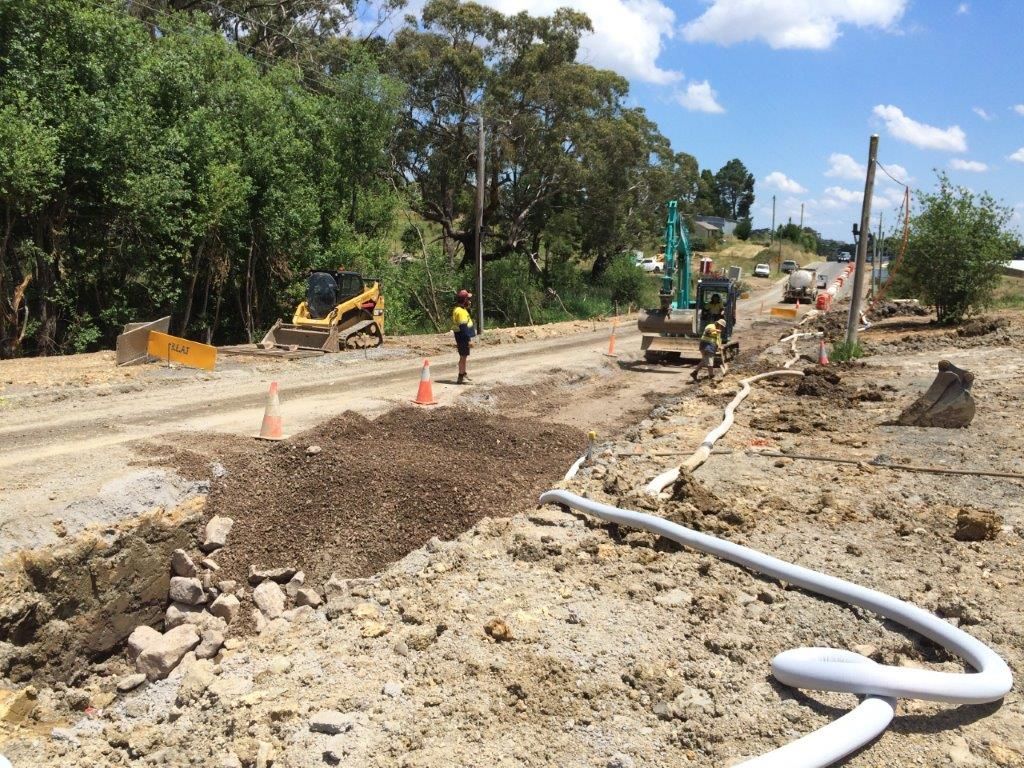 Road with Dump Soils — Ballarat VIC — Ballarat Excavation & Transport