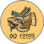 Illustration of a stylized serpent head with Aztec-inspired design. 