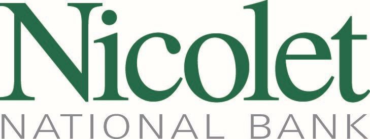 Nicolet National Bank logo with dark green text on a white background.