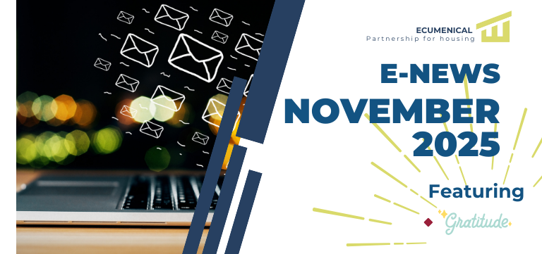 E-News, November 2025 graphic, featuring email icons and the word 