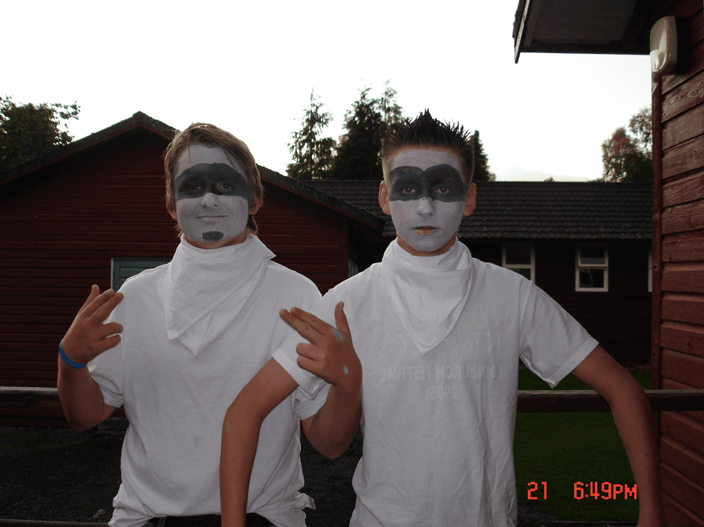 uniquely dressed dancers