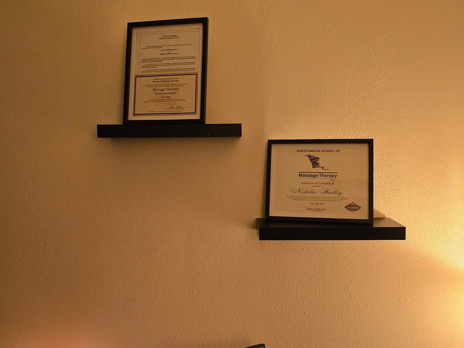 Trained and Licensed Massage Therapist