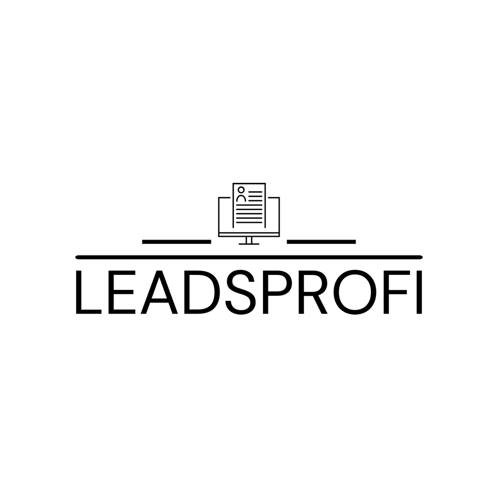 Es ist ein Logo für ein Unternehmen namens Leads Profi.