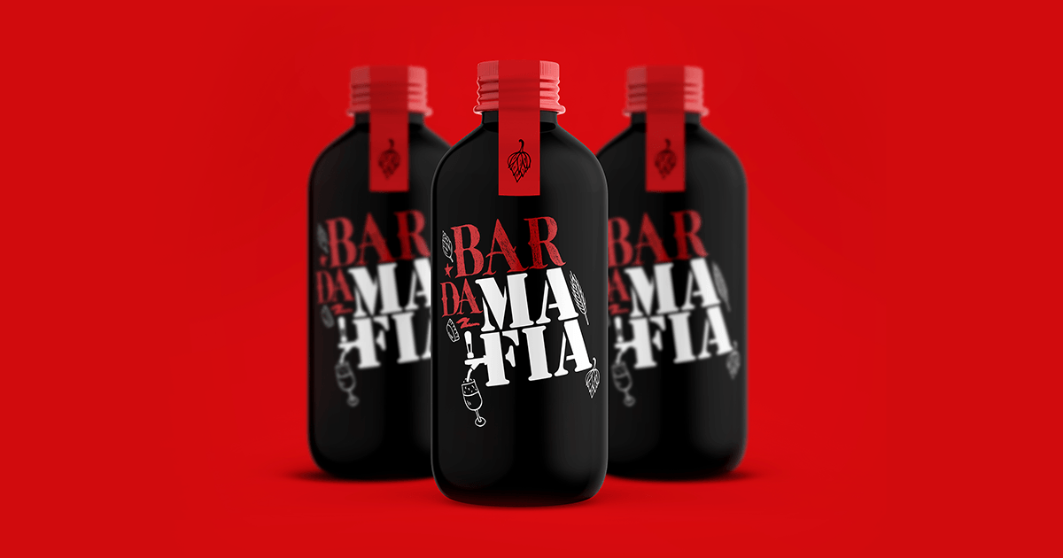 Three bottles of alcohol are sitting next to each other on a red background.