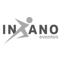 Um logotipo em preto e branco para uma empresa chamada inzano eventos.