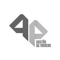 A logo for a company called gestão de marcas