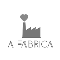 Um logotipo para uma fábrica com um coração na chaminé.