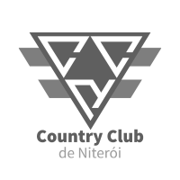 Um logotipo em preto e branco para o country club de niteroi.