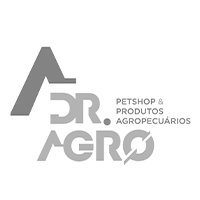 Um logotipo em preto e branco para uma loja de animais e agropecuários.