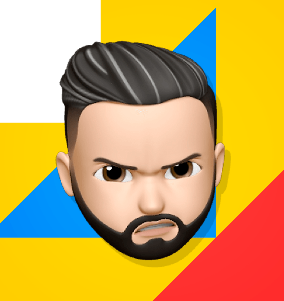 Um homem com barba tem um olhar raivoso no rosto.