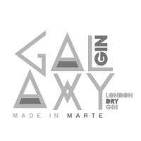 O logotipo do gin seco londres galaxy gin feito em marte