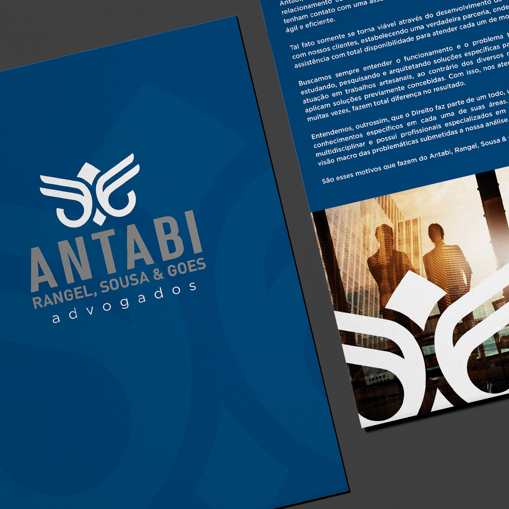 Um folheto para um advogado chamado tabi rangel sousa e vai