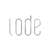Um logotipo para uma empresa chamada lode em um fundo branco.