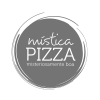 Um logotipo para uma pizzaria chamada mistica pizza