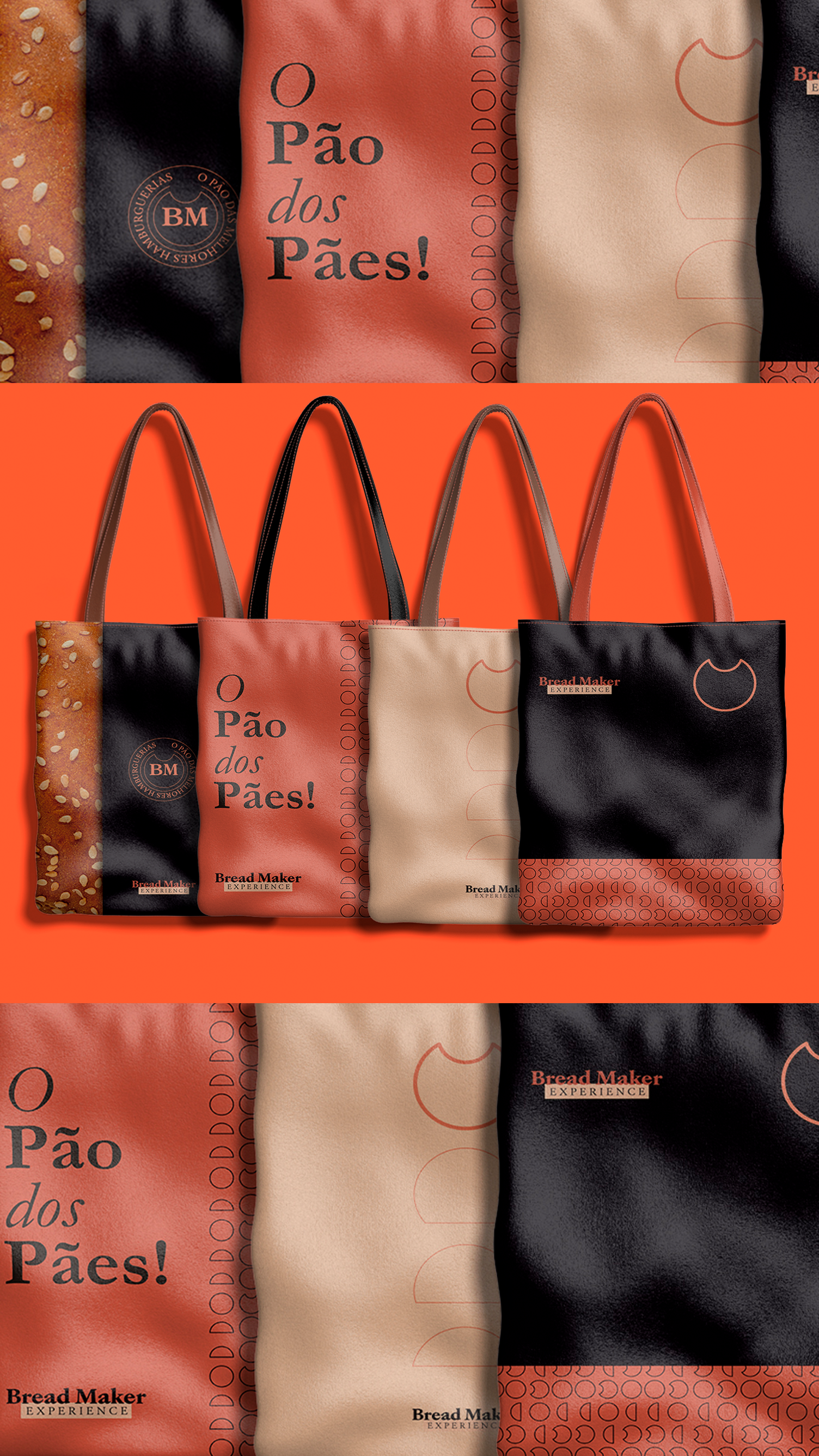 Um homem está segurando um hambúrguer na frente de uma multidão de pessoas.