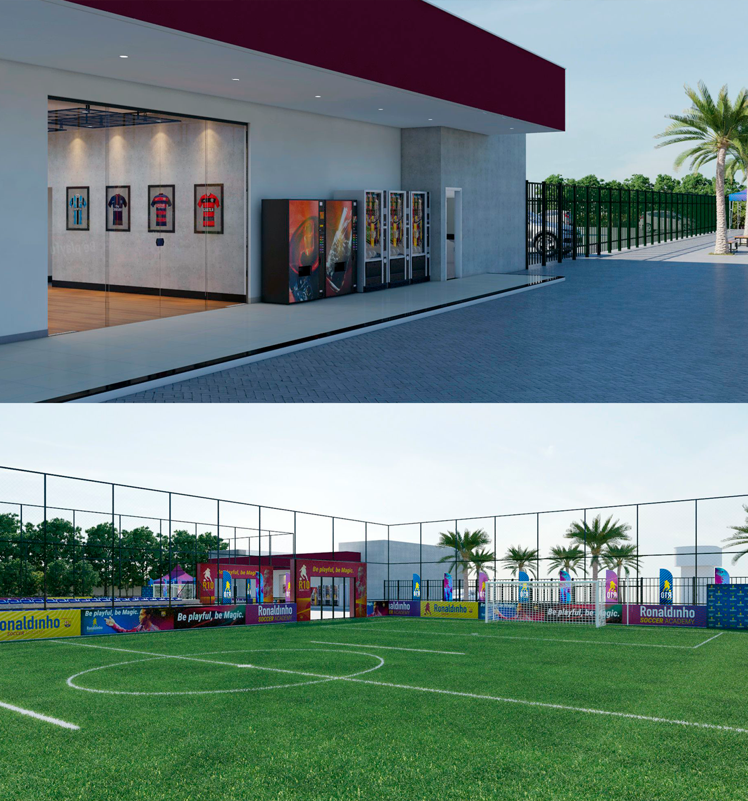 Ronaldinho Soccer Academy Design