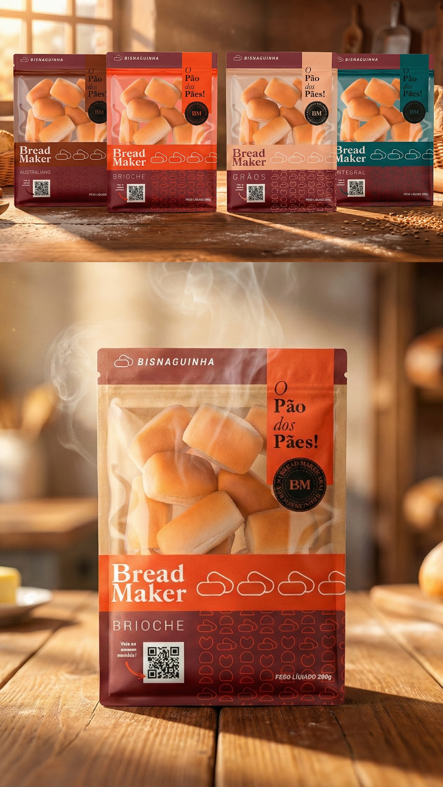 Um homem está segurando um hambúrguer na frente de uma multidão de pessoas.