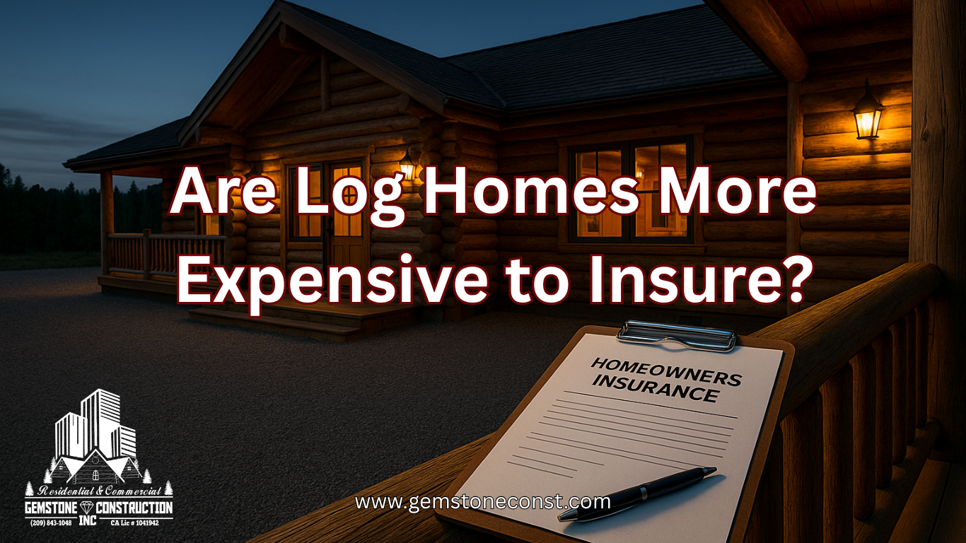 Are Log Homes more expensive to insure?