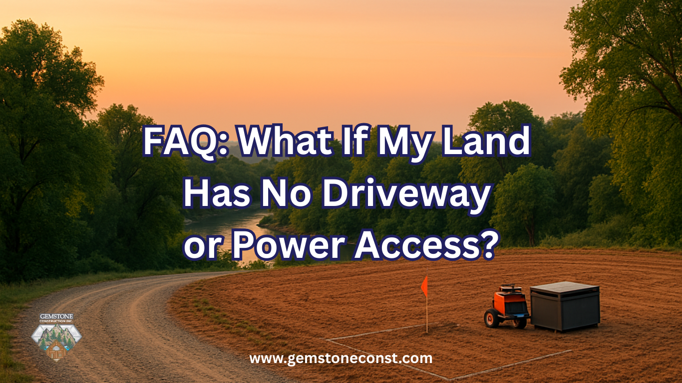 No road or power line. See how Sacramento builders plan access, permits, temporary power, and fire s