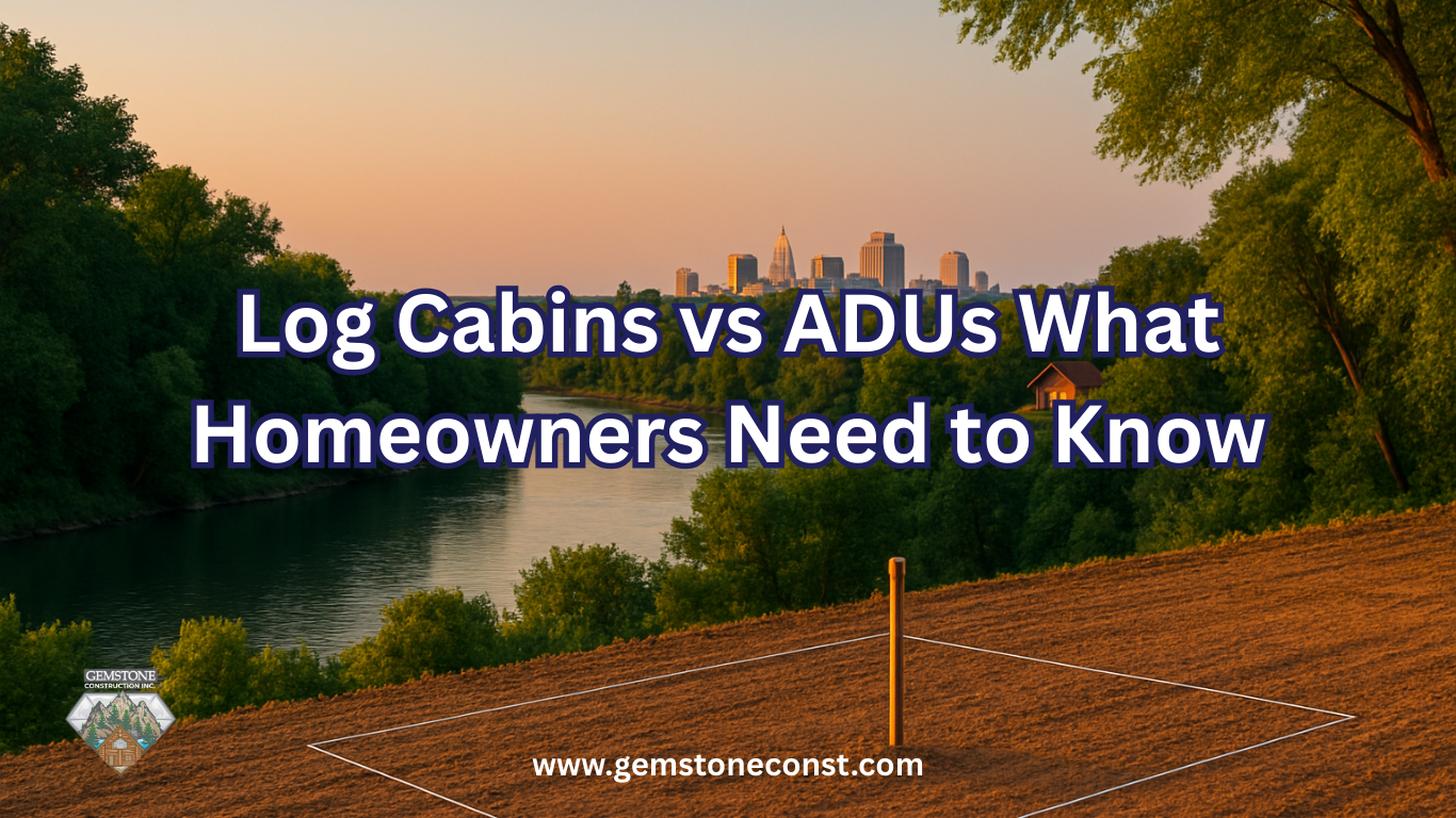 Log Cabins vs ADUs What Homeowners Need to Know
