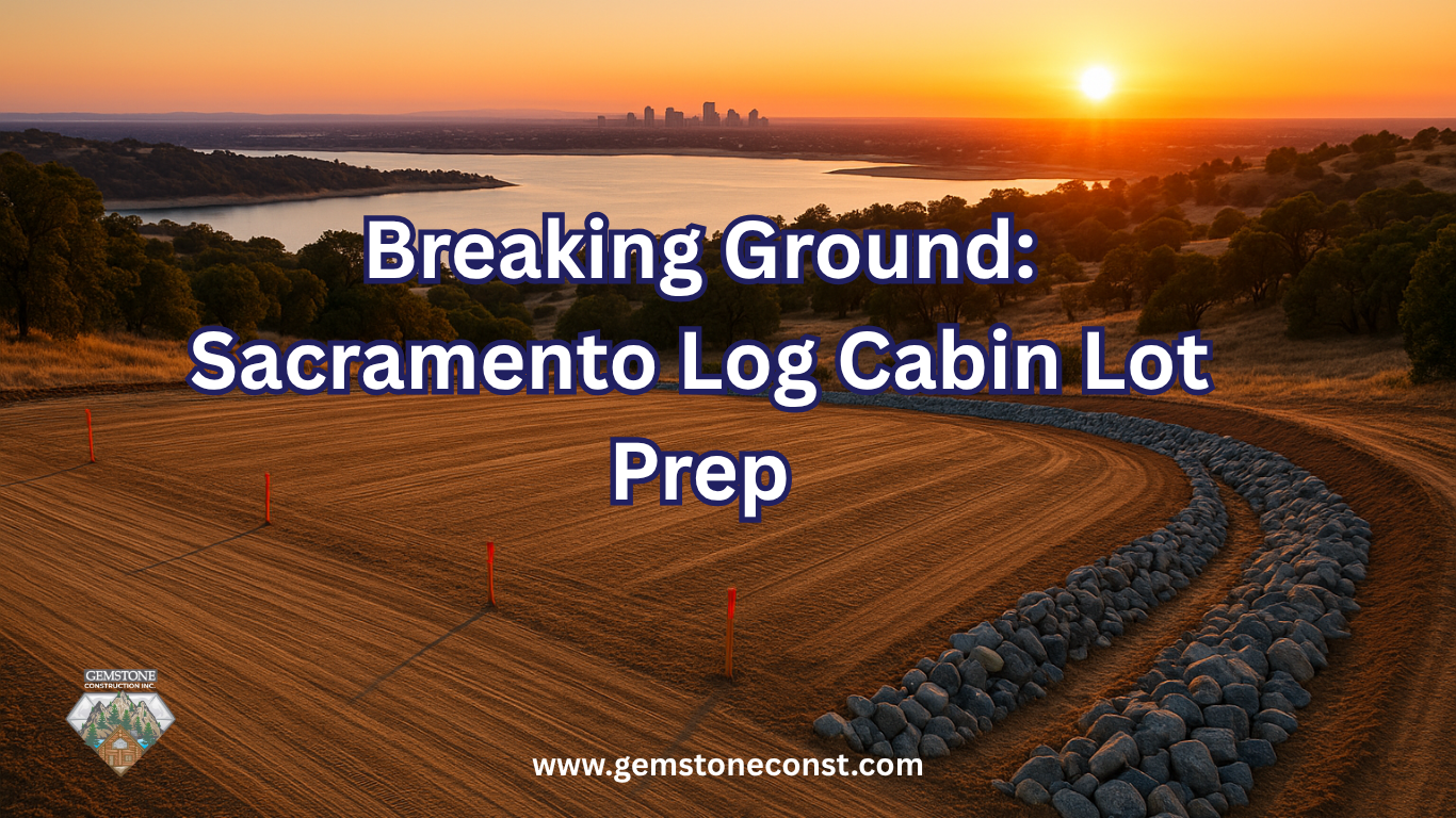 Breaking Ground: Sacramento Log Cabin Lot Prep