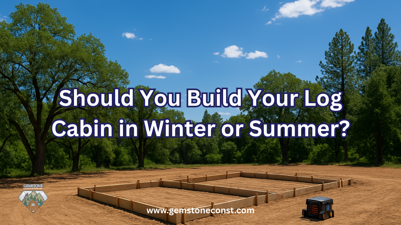 Should You Build Your Log Cabin in Winter or Summer?