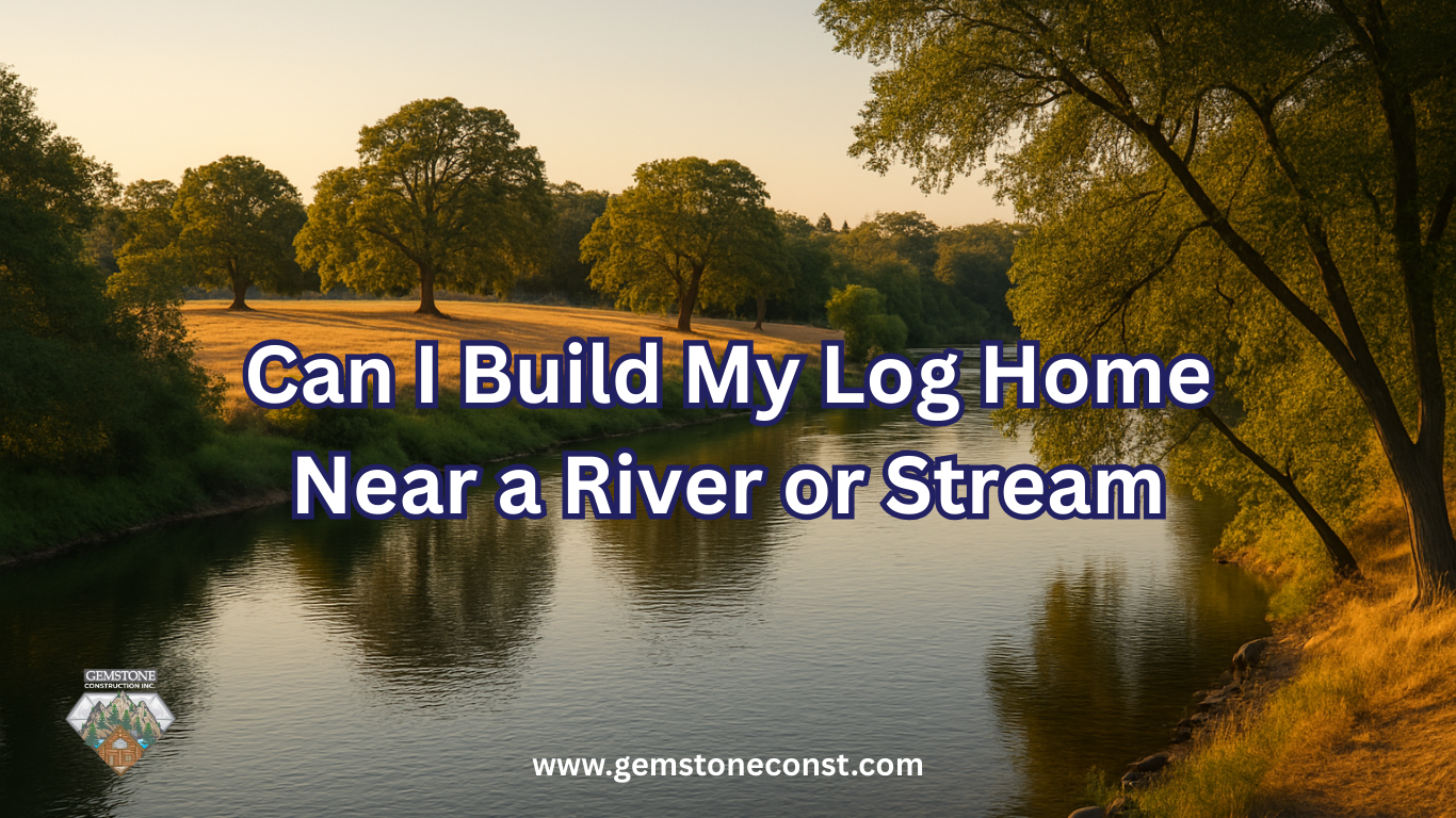 Gemstone Construction FAQ Blog: Can I Build My Log Home Near a River or Stream?