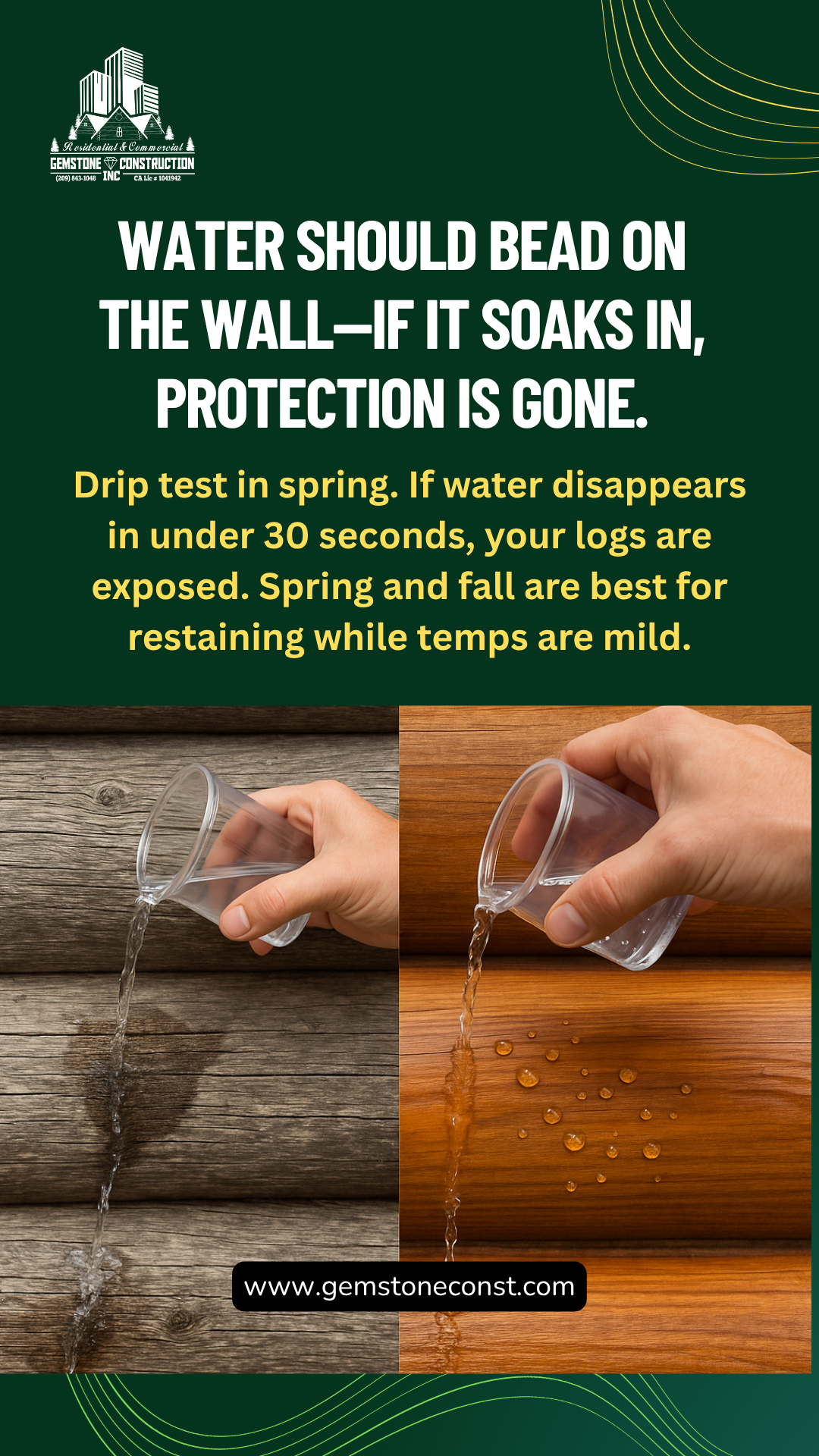 When to Restain Your California Log Home FAQs