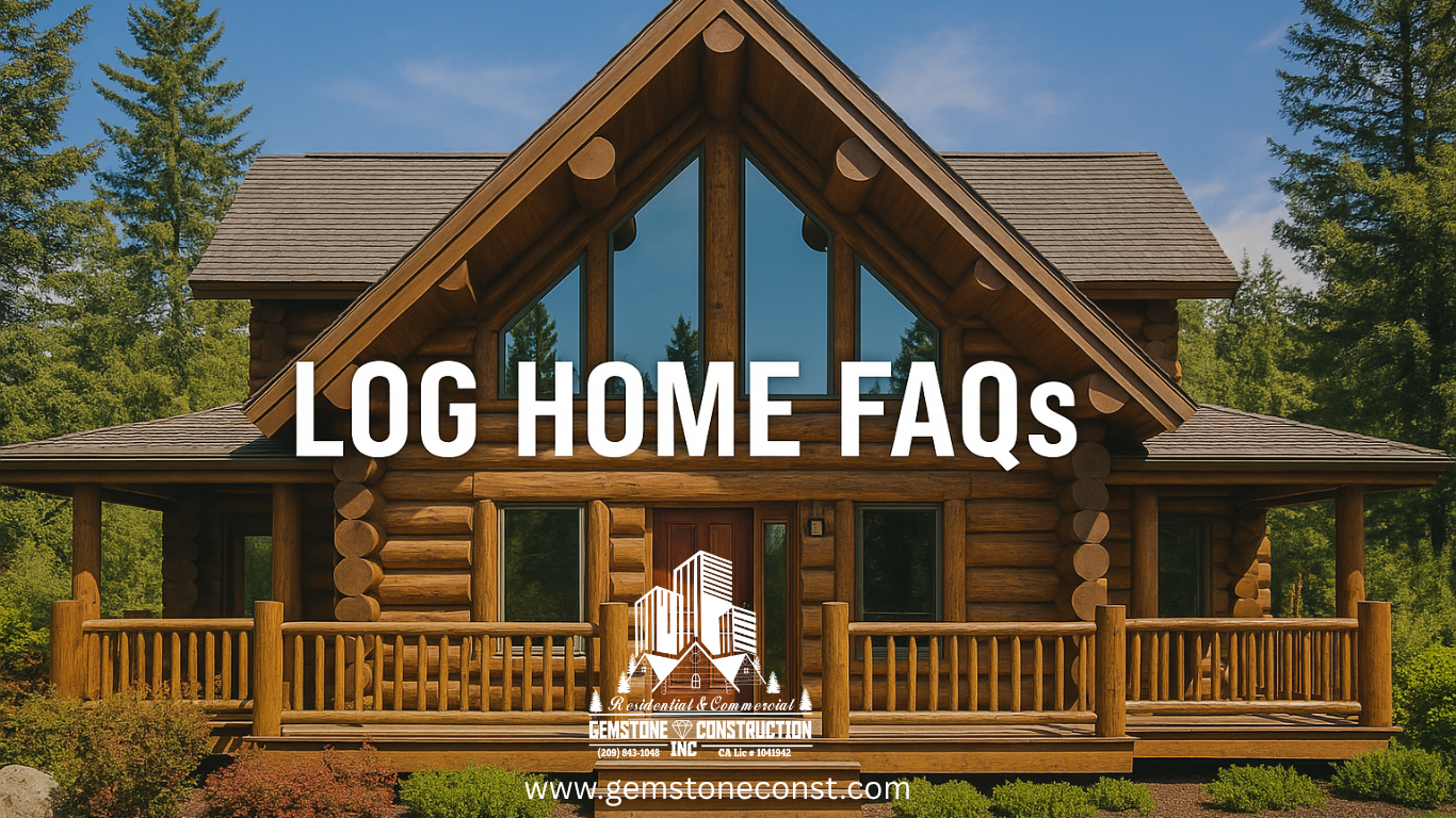 Gemstone Constructions Log Home FAQs