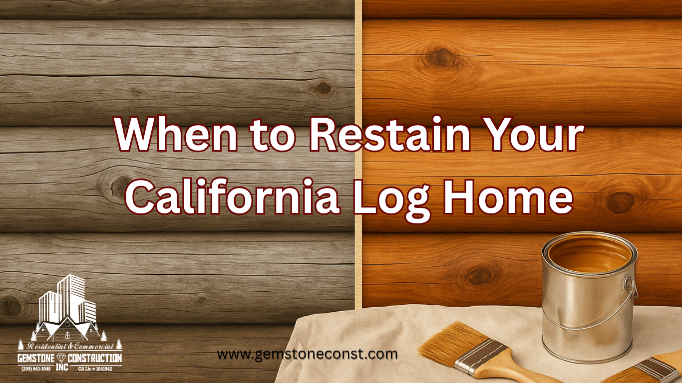 When to Restain Your California Log Home FAQ