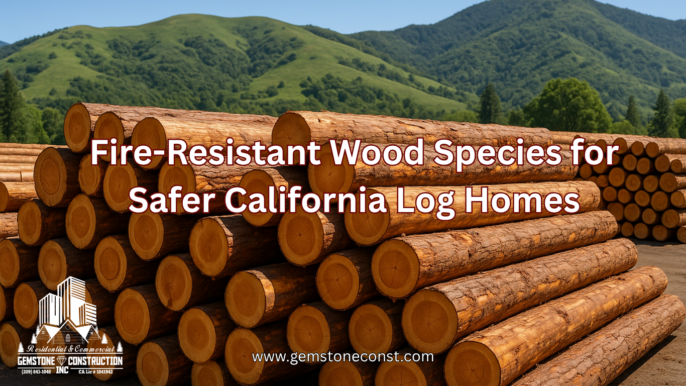 Fire-Resistant Wood Species for Safer California Log Homes