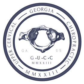 The logo for georgia chiropractic upper cervical g.u.c.c. mmxxiii