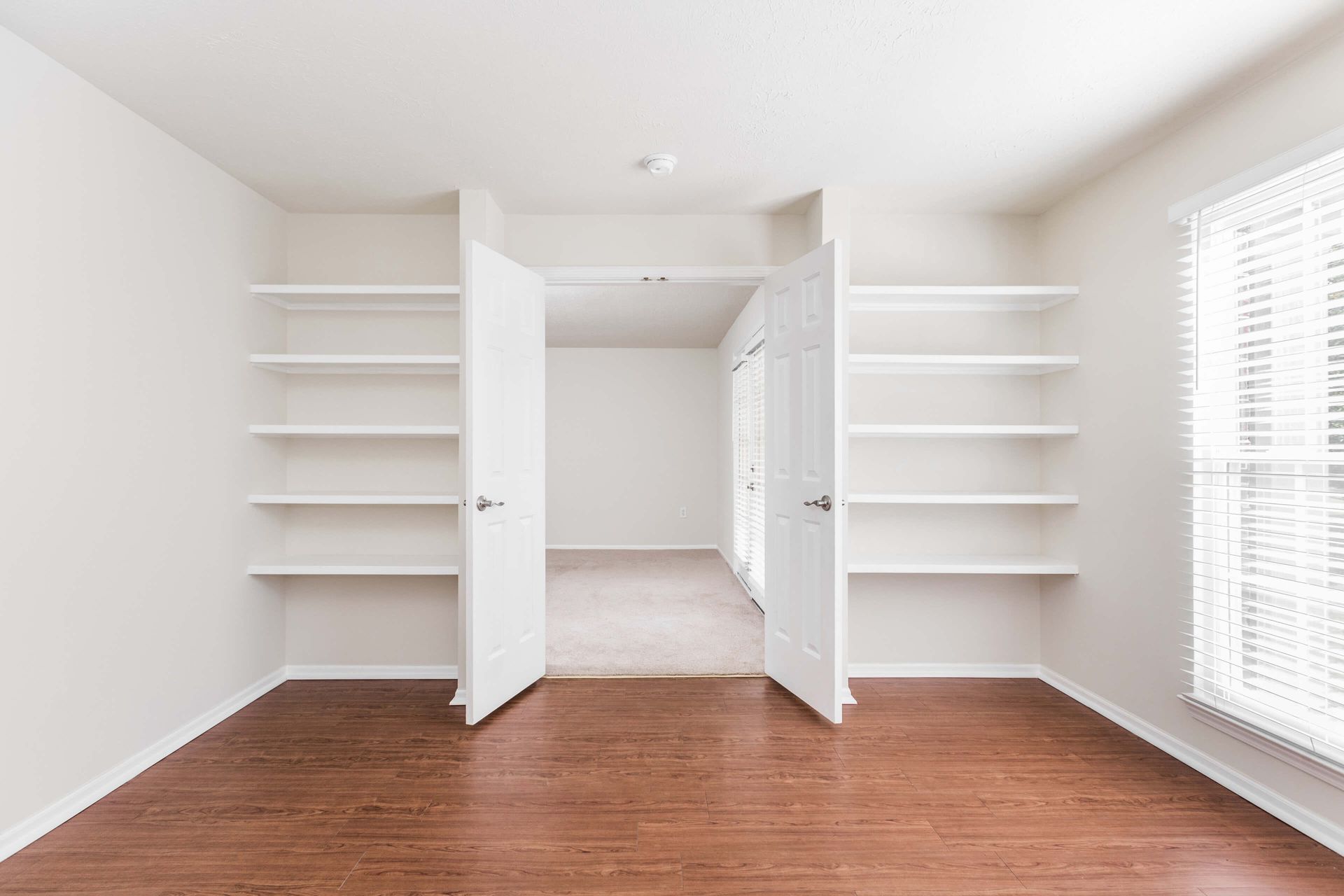 Study with Custom Built-in Bookcases